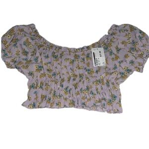 New off the Shoulder Crop Top